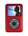 PCMICROSTORE Brand 3n1 Combo Apple iPod Classic 80gb 160gb and iPod Video 80gb Leather Wrap Snap-On Crystal Case Cover with LCD Screen Shield - Bundled with 12v Rapid Premium Car Charger and Home Travel Wall AC Adapter Charger - 3 Color Choices, RED