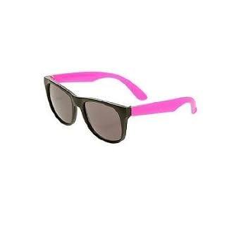 Pink Neon & Black Sunglasses Wayfarer 80′s