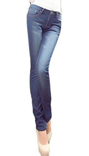 (Clack) レディース 大きいサイズ パンツ / 美脚 デニム ジーンズ スキニーパンツ ボトム ネイビー LL 2L 3L 4L 5L FREE