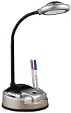 Normande Lighting Llc 15in. Silver & Black LED Organizer Desk Lamp GP5-797