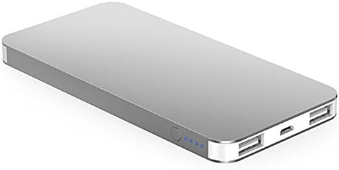 CHEETAHBLAZE 10000mAh Ultra-thin Portable Charger Power Bank - Gray/White