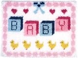 Caron Wonderart Latch Hook Kit 20"X27" Baby Blocks 4500, 1 Item(s)/Order