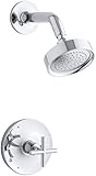 KOHLER K-T14422-3-CP Purist Rite-Temp Pressure-Balancing Shower Faucet Trim, Polished Chrome [並行輸入品]