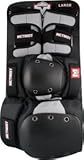 McTwist Mike McGill Pro Black / Grey Large Knee, Elbow & Wrist Combo Skate Pads