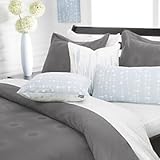 Estrella in Pure White King Duvet Cover