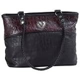 Embassy™ Handbag with Alligator Embossed Italian Stone™ Design Genuine Leather