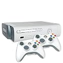 XBox 360 Platinum with 20GB, 2 Wireless Controllers & Headset