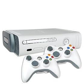XBox 360 Platinum with 20GB, 2 Wireless Controllers & Headset