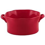 BIA Cordon Bleu Wavy 4-1/2-Ounce Round Ramekins, Set of 4, Red