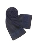 Roberto Cavalli Signature Wool Knit Long Scarf Blue