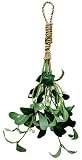 Artificial Realistic Hanging Green Mistletoe with White Berries