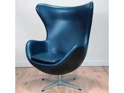 Italian Leather Jacobsen Egg Chair