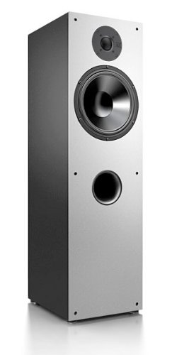 Nubert nuBox 481 Standbox Schwarz, Front Silber