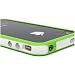 Invero WEISS / GR�N Hartplastik Bumper Schutzh�lle Etui mit Metall-Buttons f�r Apple Iphone 4 (Alle Versionen)