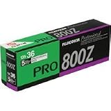 Fujifilm Fujicolor Pro 800Z Color Negative Film ISO 800, 35mm Size, 36 Exposure, Pack of 5