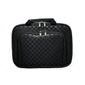 CaseCrown Double Memory Foam Thin Pouch Case With Front Pocket for Haier HLT71 7-Inch Portable LCD TV (Checkered)