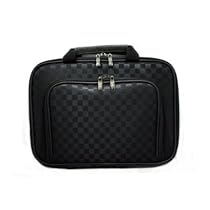 CaseCrown Double Memory Foam Thin Pouch Case With Front Pocket for Haier HLT71 7-Inch Portable LCD TV (Checkered)