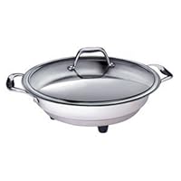 CucinaPro 1454 Stainless Steel Round Classic Electric Skillet 16 Inch