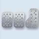 RACE Pedal Set, Diamond Plate Aluminum, Anodized Blue.