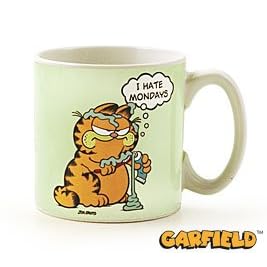 Licensed Garfield The Cat I Hate Mondays Classic Coffee Mug Cup Adorable Collectible by Garfield Collections