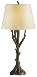 Kichler Lighting 70284 The Woodlands 32.5-Inch Portable Table Lamp - Ivory Textured Hard Back Shade