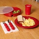 Ableware 745380001 Redware Deluxe Tableware by Maddak