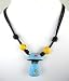 Light Blue Mushroom Necklace