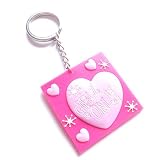 Hot Pink Girls Only Keyring EA5355