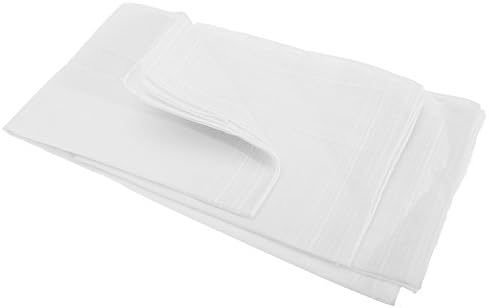 Universal TextilesMens Plain Cotton Rich Handkerchiefs (Pack Of 5) (5 Pack) (White)