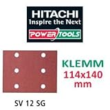 Hitachi SP f. Klemm Schwingschleifer 114x140 K40 Schleifpapier [SV12SG passend für Hitachi Geräte]