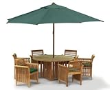 Teak Garden Dining Set 15 Piece Aero