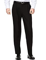 Straight Fit Single Pleat Trousers