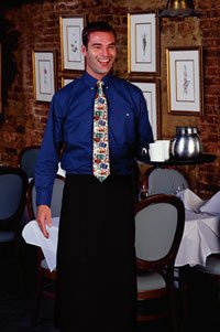 F24 Full Bistro Aprons (Black) (32'' L X 28'' W)