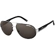 Carrera 11/S Men's Aviator Metal Designer Sunglasses - Dark Ruthenium Palladium Black/Brown Gray