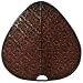 Fanimation PUD1A, One 22 Wide Oval, Woven Bamboo, UL Damp, Antique Blade