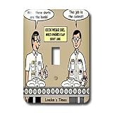 Londons Times Funny Society Cartoons - Nerd Apparel - Light Switch Covers - single toggle switch