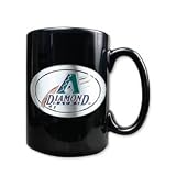 Arizona Diamondbacks 15oz Black Ceramic Mug