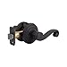 Kwikset Lido Interior Passage Door Handle, Lever For Closet and Hallway Doors, Reversible Non-Locking Handle Lever, Venetian Bronze, with Microban Protection