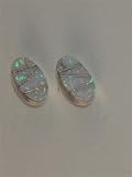 Navajo Indian Jewelry Opal Earrings - ER-0001