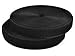 Kipokalor 1 inch 25 Yards Black Sew on Hook and Loop Loop Sew On Fasteners (25Yards, Black)