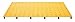 Tuftile - TT2424-WS-YEL-1 - Yellow ADA Warning Pad, 24 Length, 24 Width, 2/5 Depth