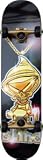Blind Reaper Iced Out Gold Mid Complete Skateboard - 7.3 by Blind