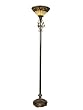Dale Tiffany TR90173 Pebblestone Torchiere Lamp, Antique Golden Sand and Art Glass Shade
