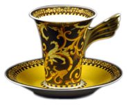 Versace by Rosenthal Barocco Cup & Saucer, high