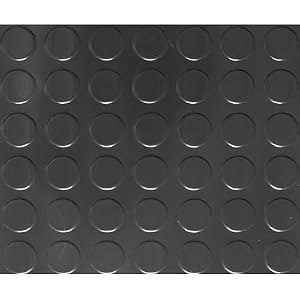 G-Floor Garage Shop Floor Coverings - 8ft. x 22ft., Coin Design, Midnight Black, Model# GF75CN822MB by Better Life Technology