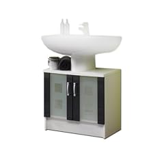 Posseik 5416 99 WaschbeckenunterschrankNizza wei� Hochglanz anthrazit