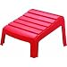 Stackable Resin Adirondack Ottoman, CHERRY RED OTTOMAN