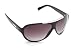 Zoom Boulevard Boxster Pilot-Style Metal Frame Sunglasses with Metal Brow Bar, Black Frame/Smoke Lens, Large