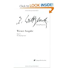 "The Big Typescript" (Ludwig Wittgenstein, Wiener Ausgabe, Vol. 2)