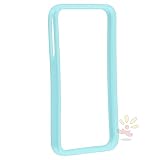 Shiny Blue TPU Rubber Bumper Case for Apple iPhone 4 / 4S